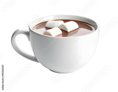 Wallpaper Mural Warm mug of hot chocolate with marshmallows a cozy winter treat. Torontodigital.ca