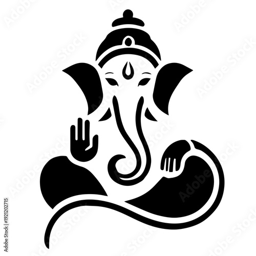 Religious Hindu Symbols Silhouette Pack - Om, Temple, and Indian Spiritual Culture Vector Illustration Set