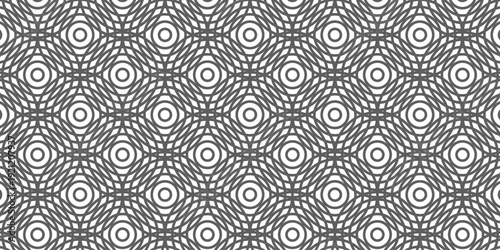 Vintage abstract seamless vector pattern with ornamental spirals and geometric damask swirls creates a retro floral textile tile for elegant wallpaper design