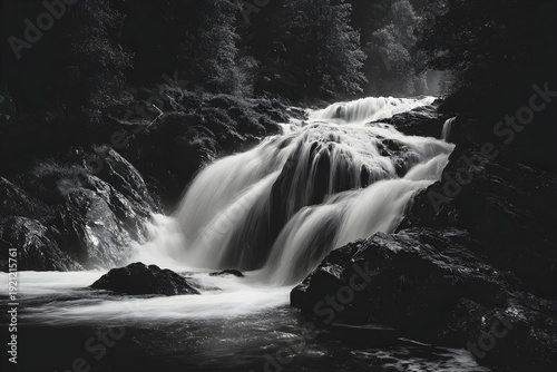 Wallpaper Mural Immersive Tranquility: Captivating Long Exposure Watrfall Photography Unveilin Nature's Graceful Beauty nd Calming Flow Torontodigital.ca