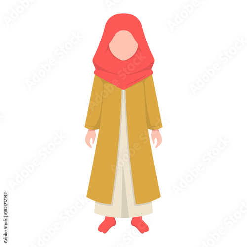 Illustration of Woman in Hijab