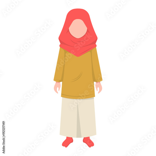 Illustration of Woman in Hijab