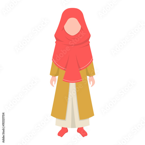 Illustration of Woman in Hijab