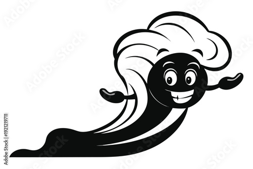 Illustration of a Destructive Tornado Becoming a Restorative Sea Wave