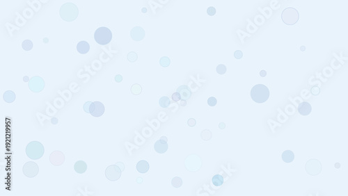 Abstract digital background featuring soft translucent blue bubbles with gradient light effects for modern creative design projects