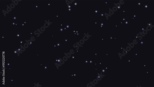 Deep space cosmic scene showcasing a vast starfield with twinkling celestial bodies in deep black void, ultra-high detail, 4K resolution, cinematic composition