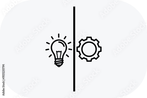 Innovation and mechanics conceptual illustration