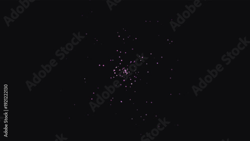 Cosmic abstract starfield with luminous celestial particles in deep space, ultra-high contrast black background for futuristic digital art and sci-fi design