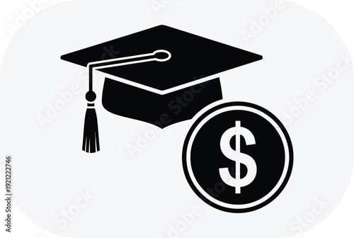 Education and financial literacy icon