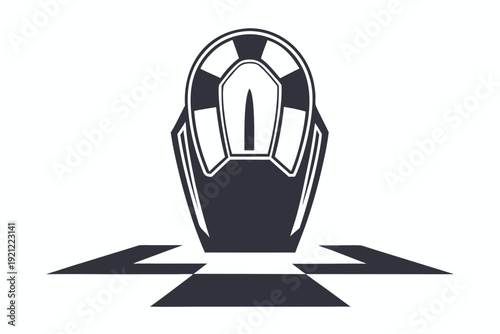 Human Hand Gesture for Touchpad Interface Silhouette, Black and White Vector Icon Design