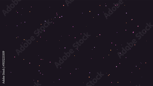 Deep space cosmic night sky with scattered twinkling stars, galaxies, and nebulae in ultra-dark void for astronomy, science, and fantasy backgrounds