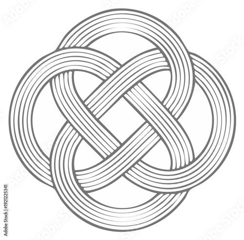 Abstract illustration of a Celtic knot, a symbol of infinity and interconnectedness
