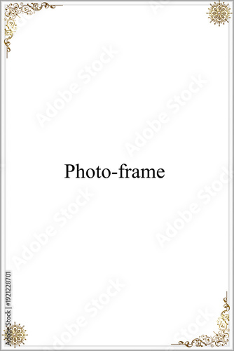 Photography Elegant gold photo frame for showcasing cherished memories
