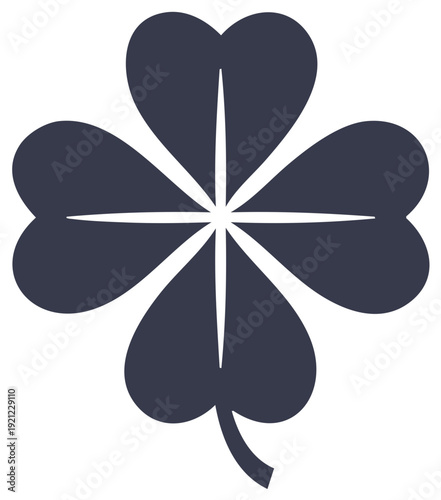 Four leaf clover, vector illustration, Irish symbol, lucky charm, St Patrick's Day
