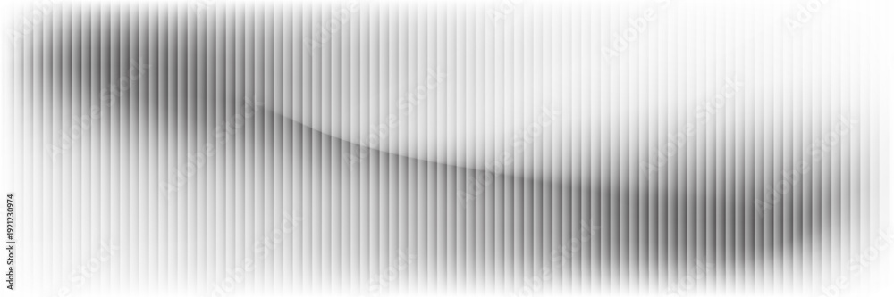 Obraz premium A white, ribbed glass texture with gentle, grey-frosted waves forms a fluted, airy surface. A minimal striped look suits acrylic or polycarbonate designs, adding a soft, modern elegance.Vector design