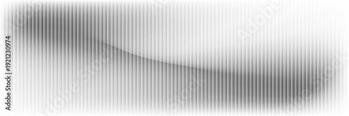 A white, ribbed glass texture with gentle, grey-frosted waves forms a fluted, airy surface. A minimal striped look suits acrylic or polycarbonate designs, adding a soft, modern elegance.Vector design