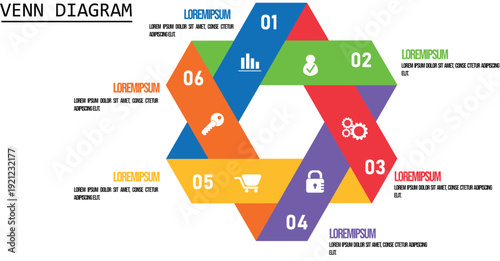 Modern four infographic vector options business template icons
