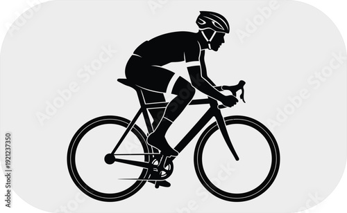 Cyclist riding a bicycle