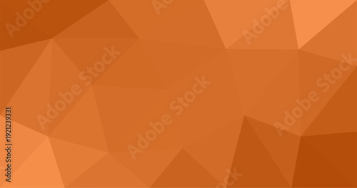 Orange abstract Low polygonal background Geometric origami style with gradient
