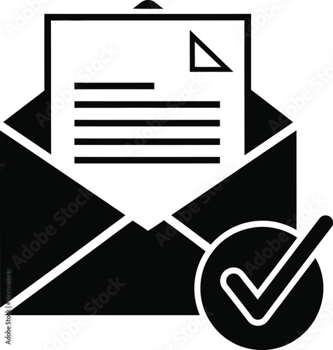 Confirmed email icon with a checkmark