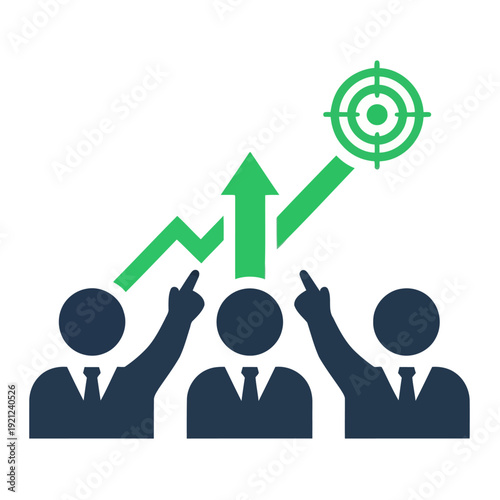 Strategic business leadership driving innovative growth towards achieving key objectives with AI-informed precision