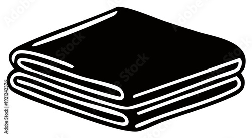 Stack of folded cloth fabric neatly piled for storage or display