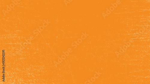 Orange textured background with subtle white speckles and scratches
