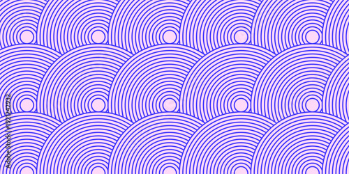 Blue Wavy Lines Abstract Background in Trendy Retro Psychedelic Style. Twisted, Swirled, and Distorted Vector Texture Pattern
