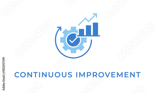Continuous Improvement vector icon isolated on white background