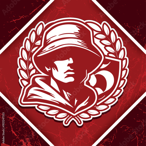 heraldic coat of ultras hooligan casual football fans logo sticker vector design