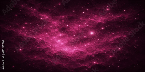 A deep blue nebula swirls through a dark cosmic starfield, creating an abstract space background filled with bright starry constellations and glowing galaxies across the vast fantasy universe