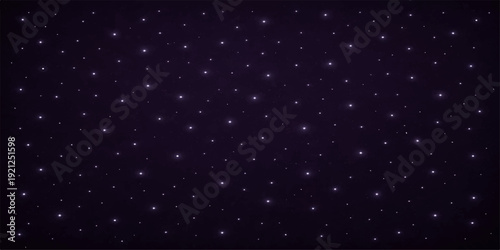 Starry night sky with shining stars and galaxy background