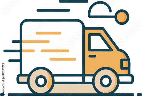 vector illustration of a truck