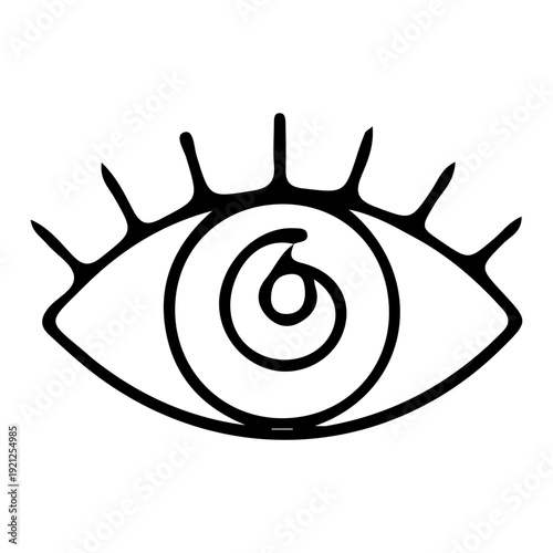 Mystic Eye Spiral Symbol