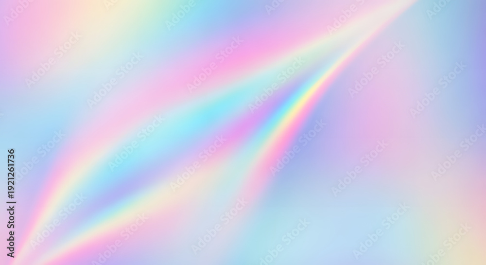 Obraz premium Soft Rainbow Holographic Gradient