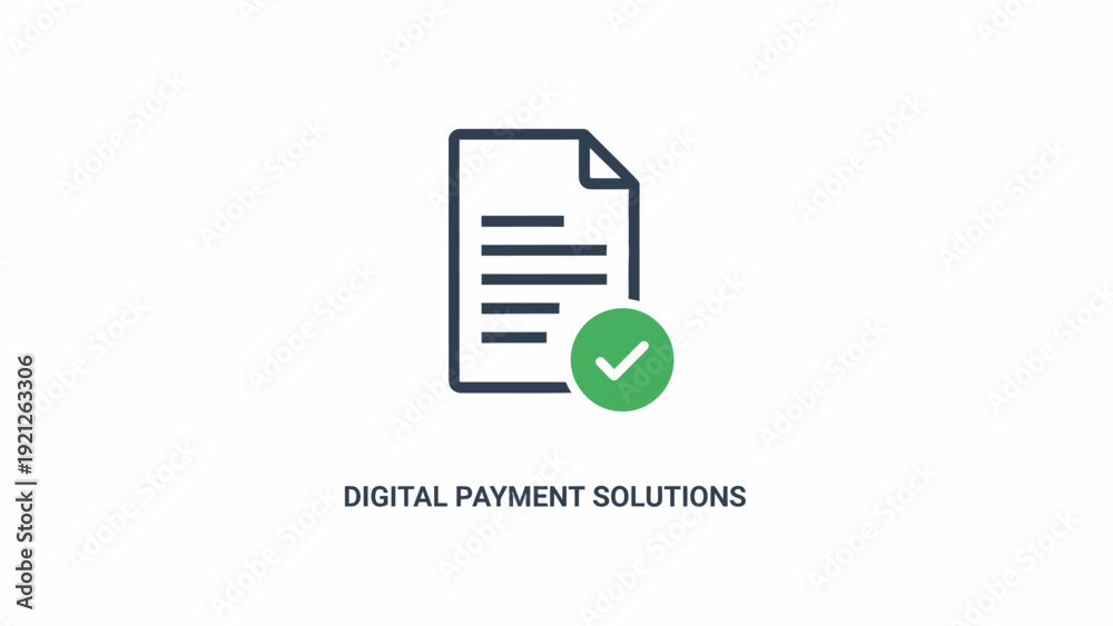 Obraz premium Digital payment solutions icon graphic.