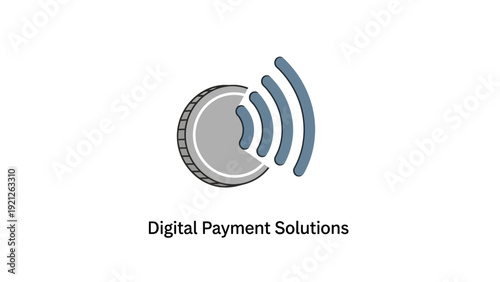 Digital payment solutions logo icon.