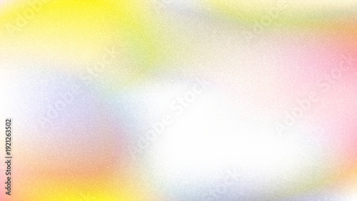 Abstract vector soft color gradient background with high-detailed noise particles for aesthetic design. Pastel yellow and pink grainy texture wallpaper with retro film effect.