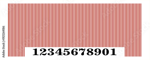 Bar code. Barcode illustration. Editable color.  isolated on white background. vector illustration. EPS 10