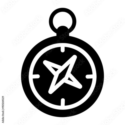 Old compass Solid icon