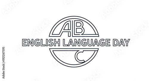 English Language Day Celebration Badge