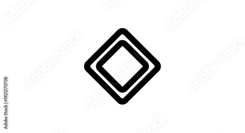 Black diamond shape graphic symbol icon.