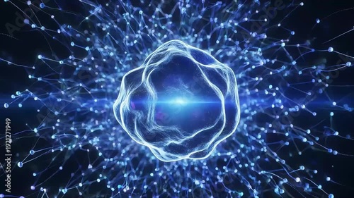 A New Era of Material Synthesis Emerging From Nano Level AI Intelligence symbolizes breakthrough creation and functions as a conceptual base for next-gen material visuals.