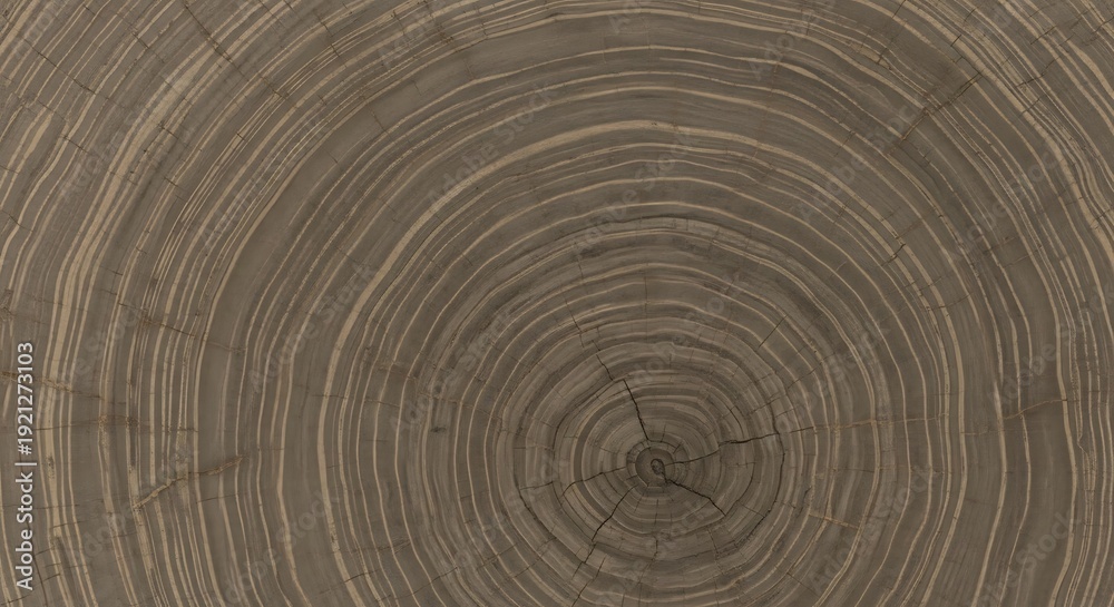 Fototapeta premium Close-up view of the intricate growth rings of a tree trunk, showcasing natural patterns and textures.