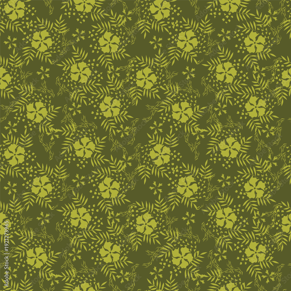 Fototapeta premium Seamless pattern from bouquet cute floral Traditional ornament yellow floral pattern,Abstract seamless simple floral pattern. Flower pattern. Spring pattern. used for textile, wallpaper, card 