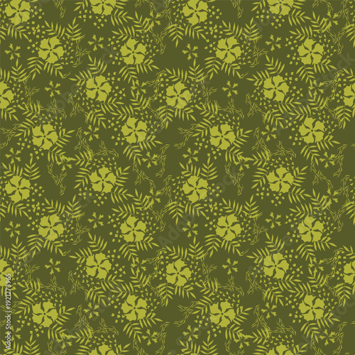 Seamless pattern from bouquet cute floral Traditional ornament yellow floral pattern,Abstract seamless simple floral pattern. Flower pattern. Spring pattern. used for textile, wallpaper, card 
