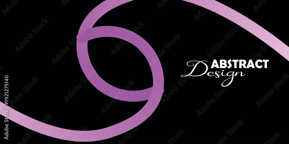 Obraz premium Abstract design with pink and white elements on black background