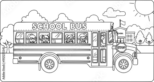 Vintage cartoon London bus vector illustration featuring a retro red vehicle design for travel and transportation icons including automotive symbols like cars trucks and locomotive engines