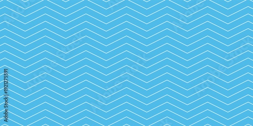 Blue seamless wavy line pattern vector background. eps 10