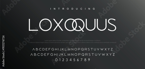 Future modern alphabet font. Typography urban style fonts for sport, technology, digital, movie logo design